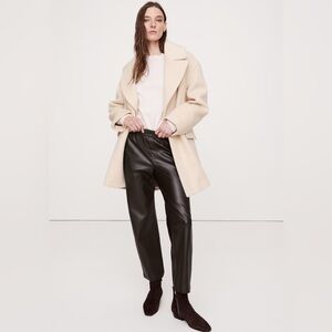 Banana Republic black leather Women's Capris